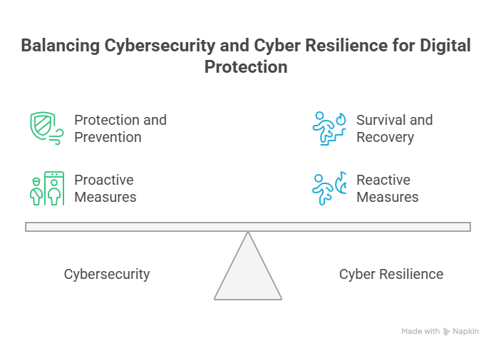 cybersecurity vs cyber reselience- visual selection 1 - Managed IT Services in Florida | Fast, Friendly, First-Time Fix – GiaSpace cybersecurity vs cyber reselience