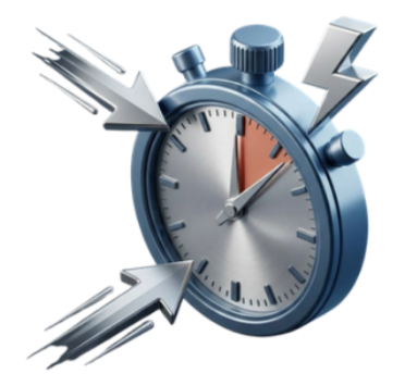Time management and business efficiency icon