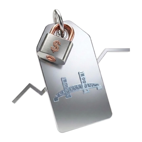 Jacksonville Scaling Should Not Come With Surprise Bills - GiaSpace: IT Support & Cybersecurity for Florida Businesses Metal price tag with a padlock, symbolizing price protection and security.