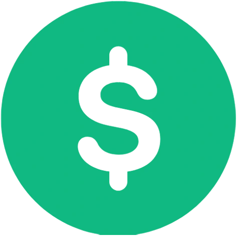 Green dollar icon - GiaSpace: IT Support & Cybersecurity for Florida Businesses Green dollar icon