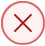 Red X list icon